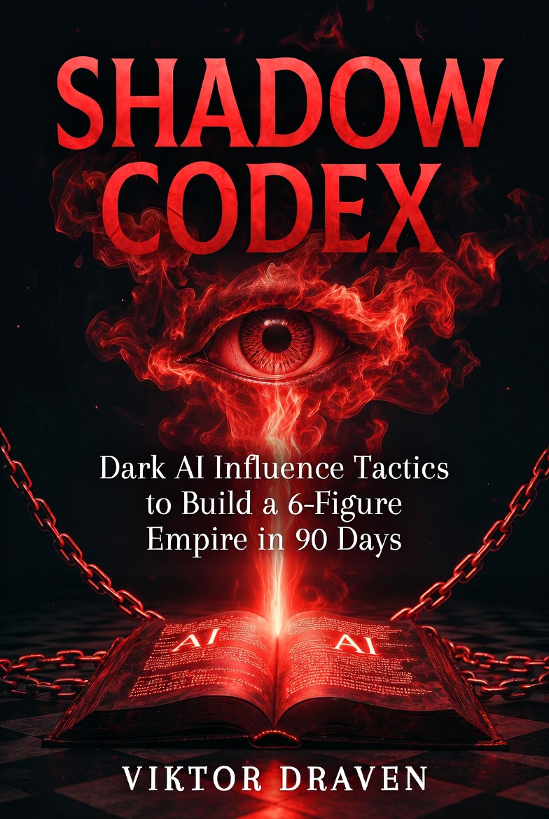 Shadow Codex: Dark AI Influence Tactics to Build a 6-Figure Empire in 90 Days" by Viktor Draven